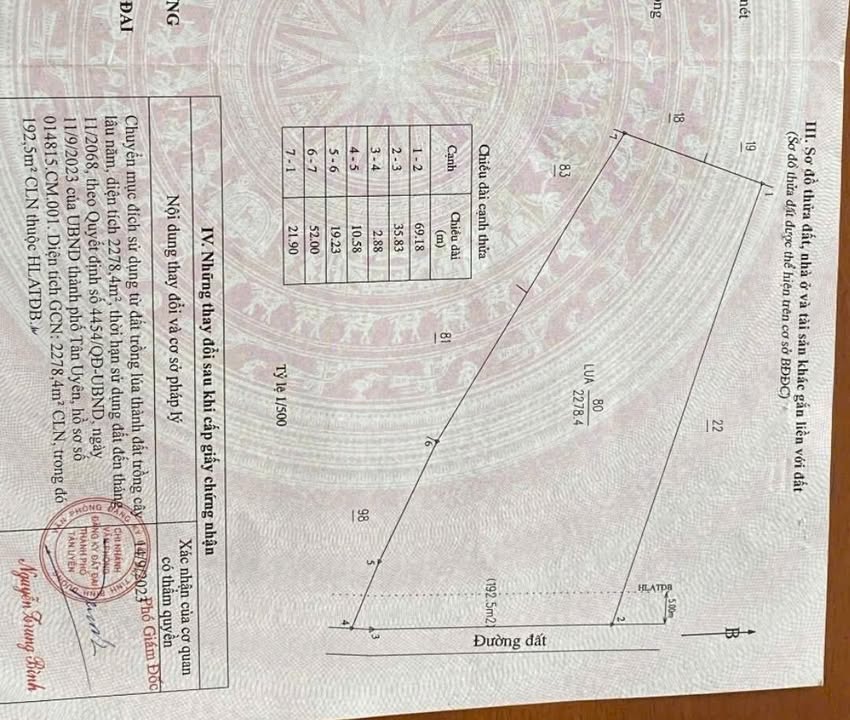 Đất nền Tân Mỹ Bắc Tân Uyên 2278m² - Tiềm năng tăng giá cực lớn!