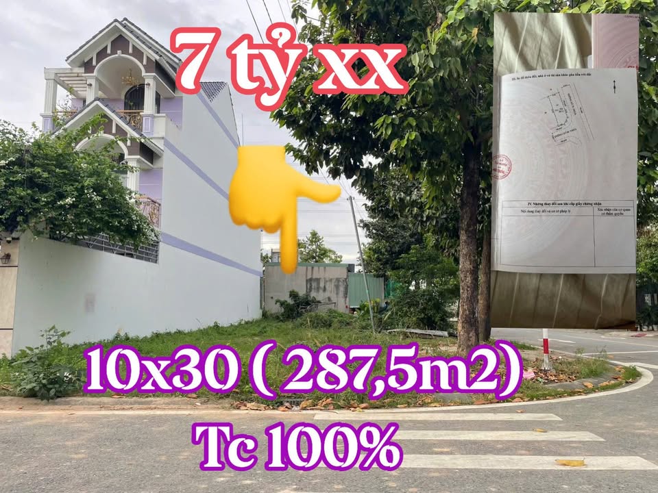 Đất Nền 2MT TDC Phú Chánh C, Thủ Dầu Một - 288m² Sổ Hồng, Giá Tốt