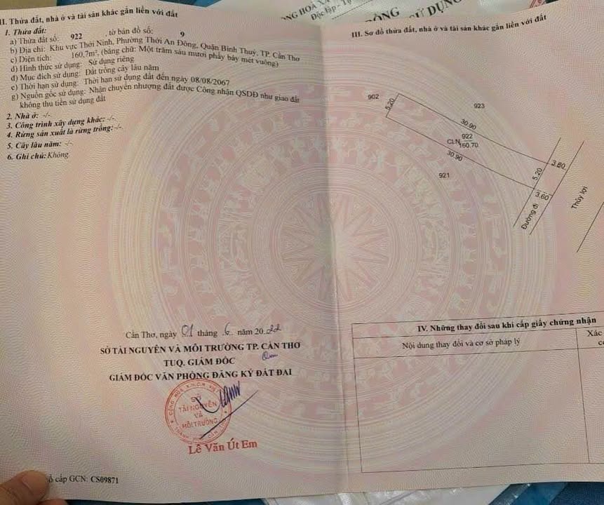 Bán Đất Nền 160m² Nguyễn Viết Xuân, Cần Thơ - Gần Sân Bay Trà Nóc, Giá 650 Triệu