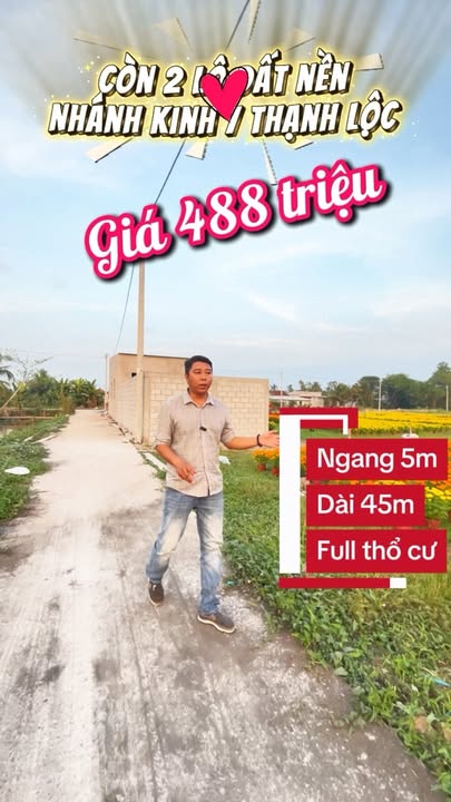 Bán Đất Nền Kênh 7, Châu Thành Kiên Giang - 225m² Thổ Cư, Giá Chỉ 4 Tỷ