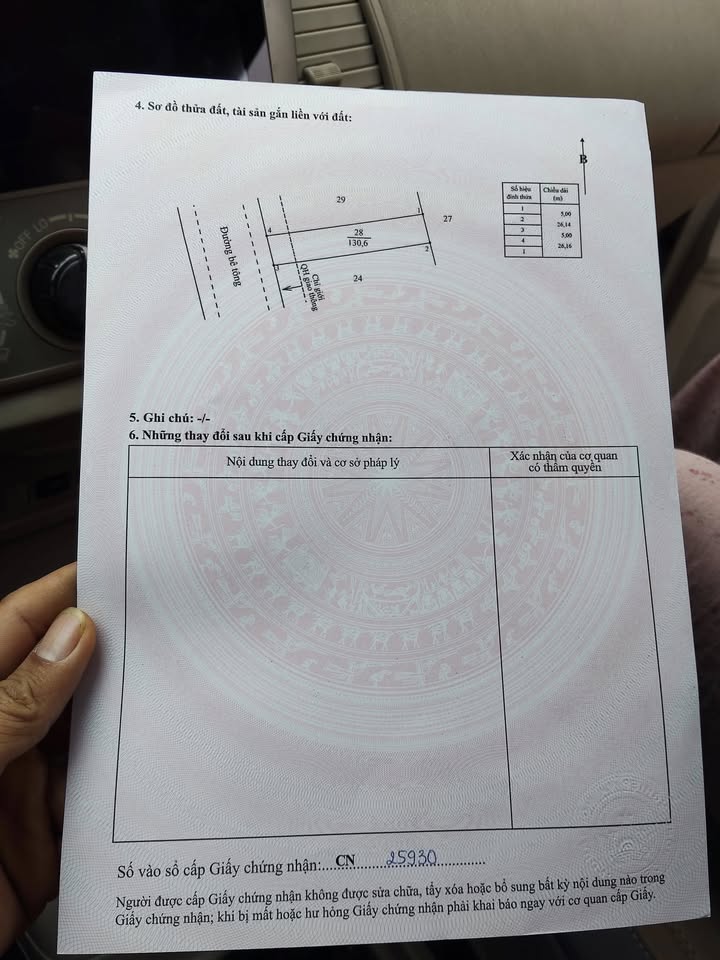 Đất nền Xà Bang Châu Đức 130m² - 900 triệu - Đất thổ cư 100%!
