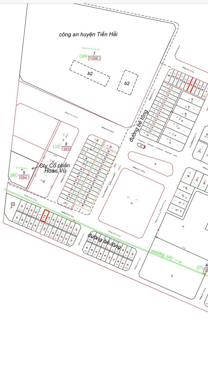 Đất Biệt Thự KĐT Trái Diêm 2 - Tiền Hải 258m² Hướng Tây Nam - Kinh Doanh Đắc Lợi