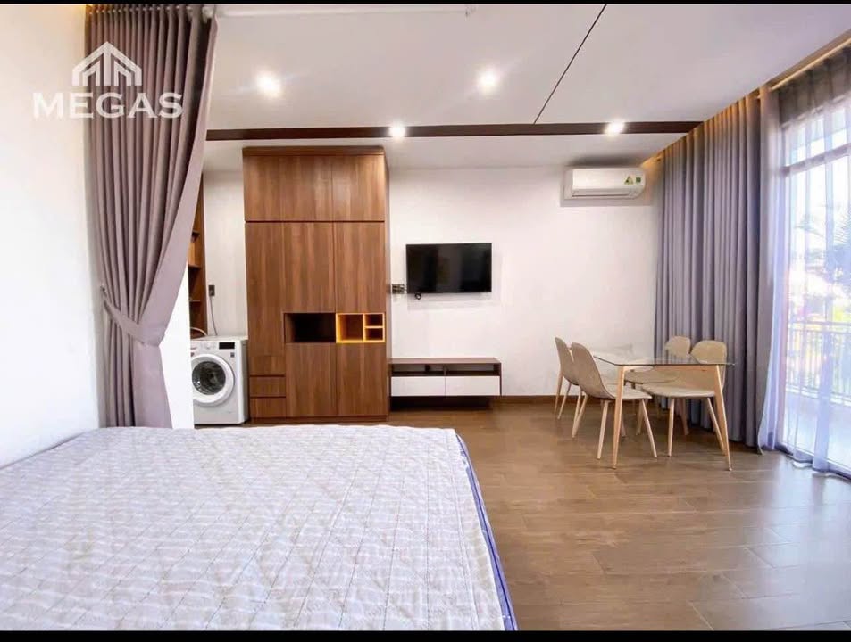 Cho thuê căn hộ Studio Phước Long, Nha Trang - 30m², Full nội thất, Ban công thoáng mát