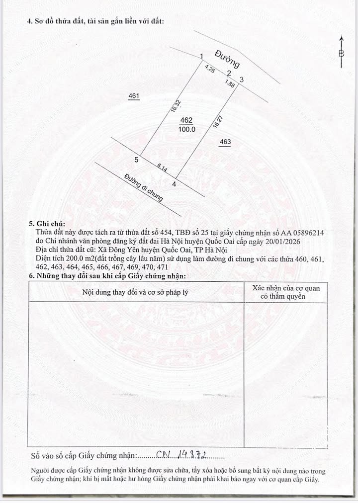 Đất nền Thôn Việt Yên, Phú Cát, Quốc Oai 100m² - Sổ đỏ chính chủ!