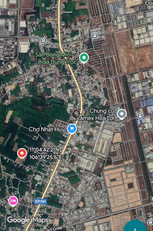 Đất nền Hòa Lợi Bến Cát 1.5ha giá 40 tỷ - Sổ đỏ chính chủ, thổ cư lớn!