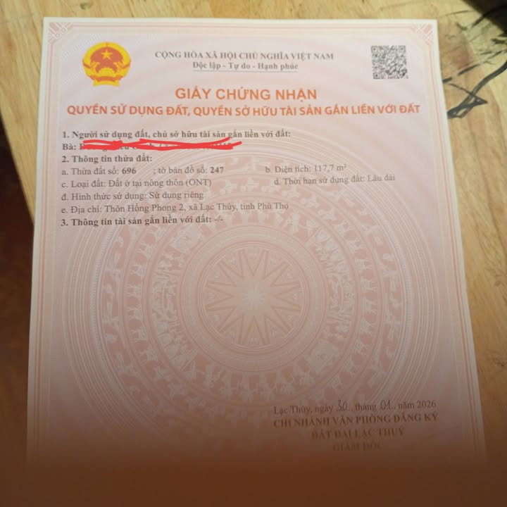 Bán Đất Lạc Thủy, Hòa Bình 118m² - Sổ Đỏ Sẵn Sàng