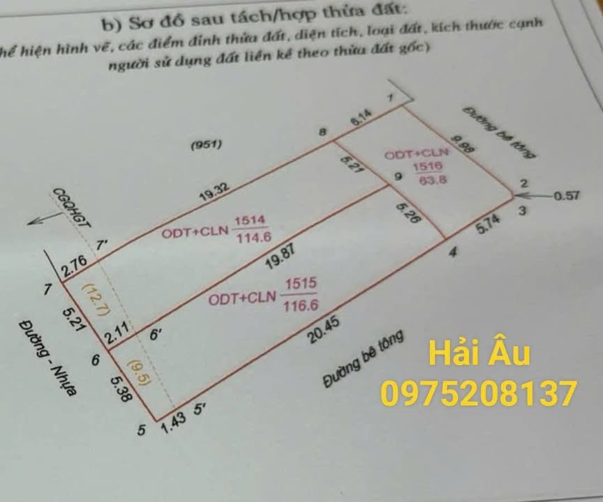 Đất mặt tiền Nghi Thái 114m² giá 3 tỷ - Tiềm năng tăng giá cao!