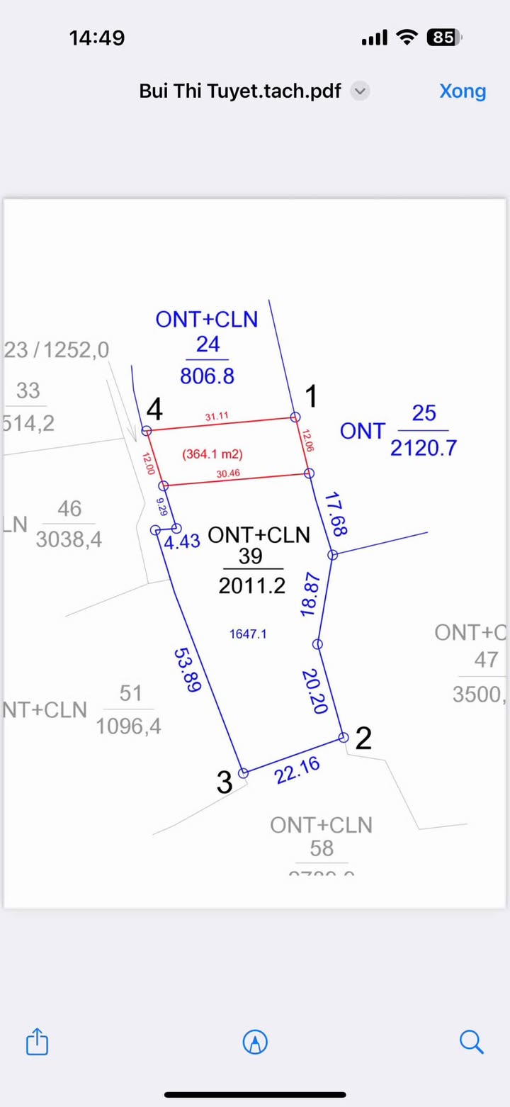 Bán đất Cao Dương Lương Sơn 364m² - Đất thổ cư 100% giá cực tốt!