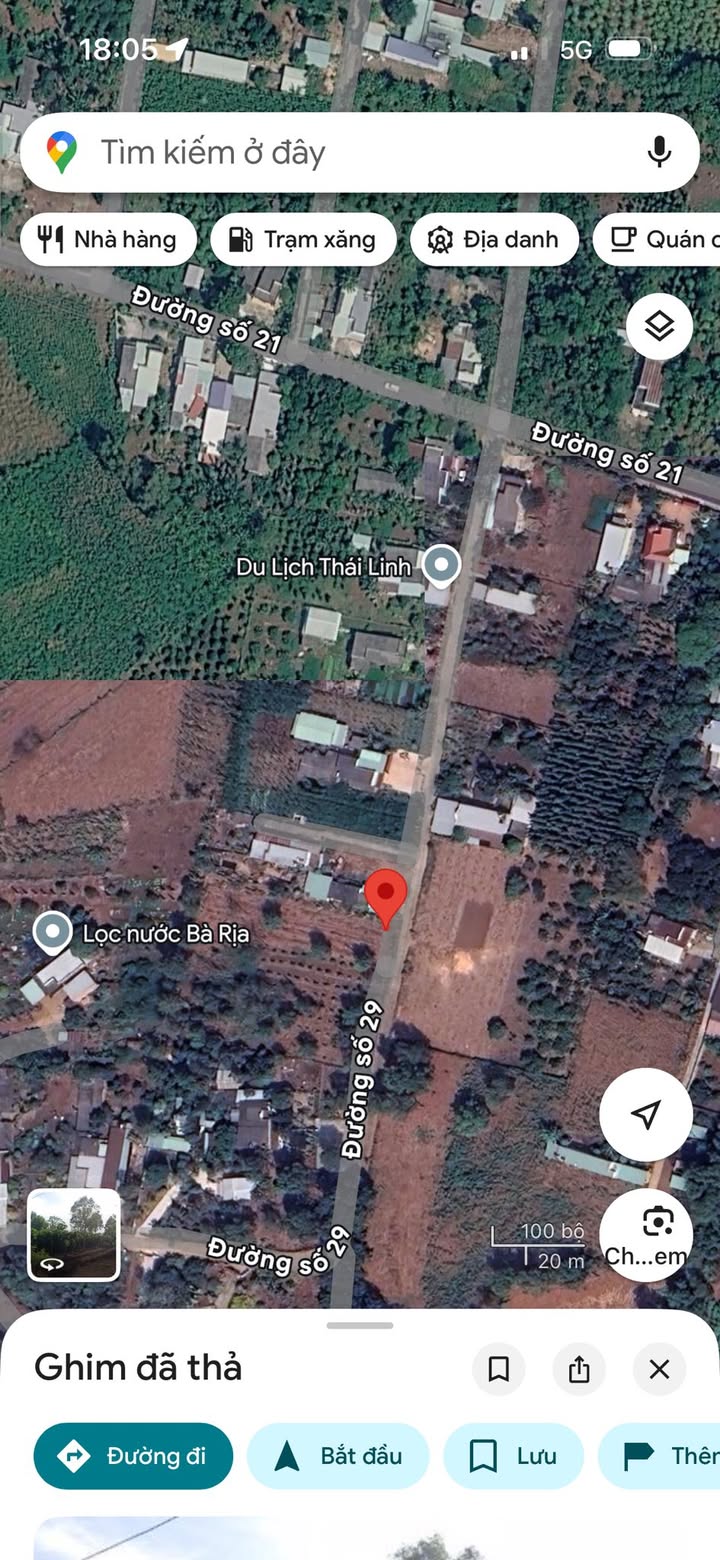 Đất thổ cư 200m² mặt tiền đường 29, Châu Đức, BR-VT - Giá 1 tỷ