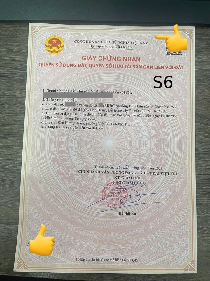 Đất Nền Hương Trầm, Việt Trì - 76m² Hướng Đông Nam, Giá Hời 1 Tỷ