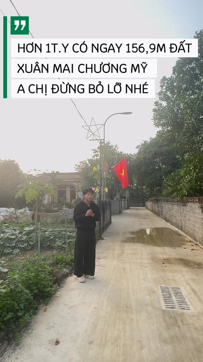 Đất nền Xuân Mai Chương Mỹ 156.9m² chỉ 1 tỷ - Tiềm năng tăng giá!