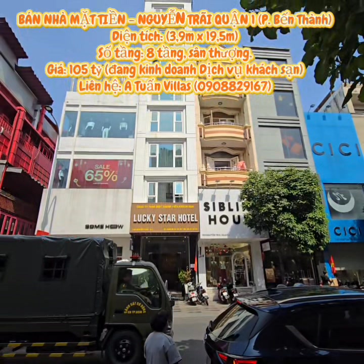 Nhà Mặt Tiền Nguyễn Trãi Quận 1 - 74.1m², 8 Tầng - Kinh Doanh Đắc Lợi