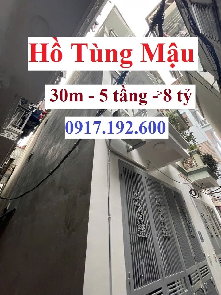 Nhà 5 tầng lô góc Hồ Tùng Mậu, Cầu Giấy - 30m² - 8 tỷ - Sẵn Sàng Vào Ở