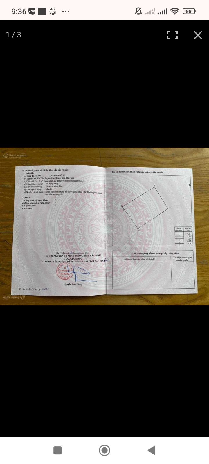 Đất nền Yên Phong Bắc Ninh 240m² - Sổ đỏ vuông vắn, gần KCN & Sân Golf