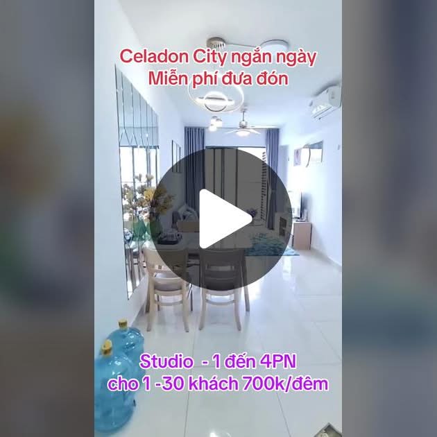 Cho thuê căn hộ Celadon City, Tân Phú - Giá từ 700K/đêm, view đẹp