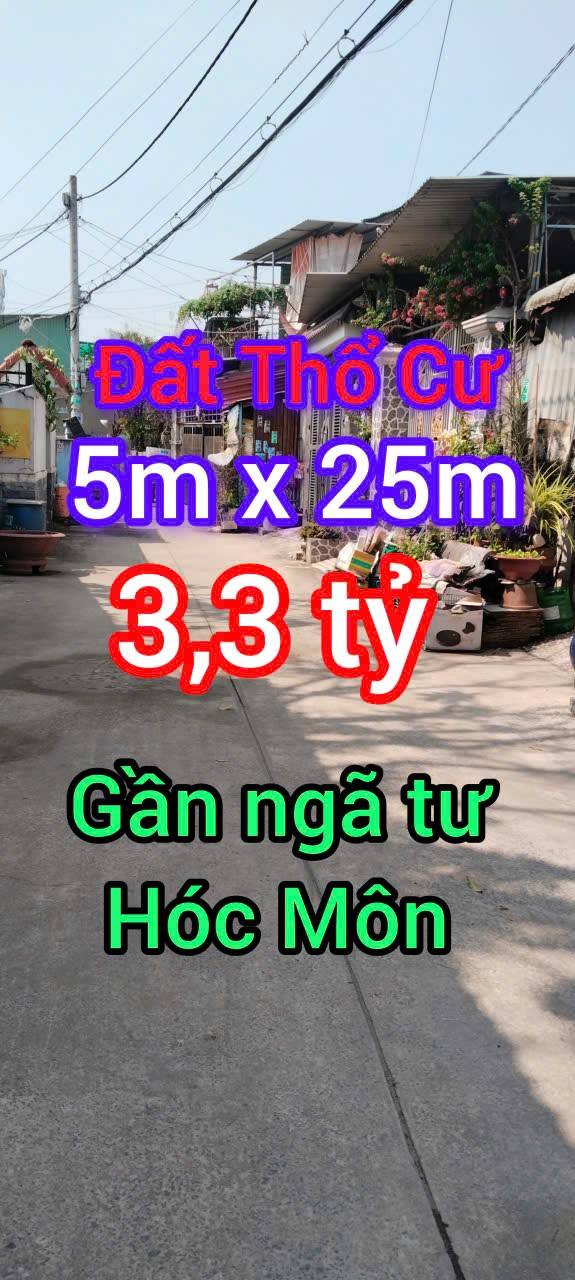 Đất Nền Hóc Môn 125m² 3.3 Tỷ - Sổ đỏ chính chủ!