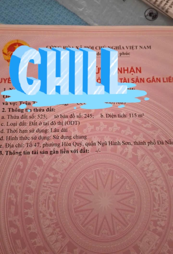 Đất Nền 115m² Kiệt Thị An (Ngũ Hành Sơn) - Sổ Đỏ Rõ Ràng, Giá Đầu Tư 2.6 Tỷ