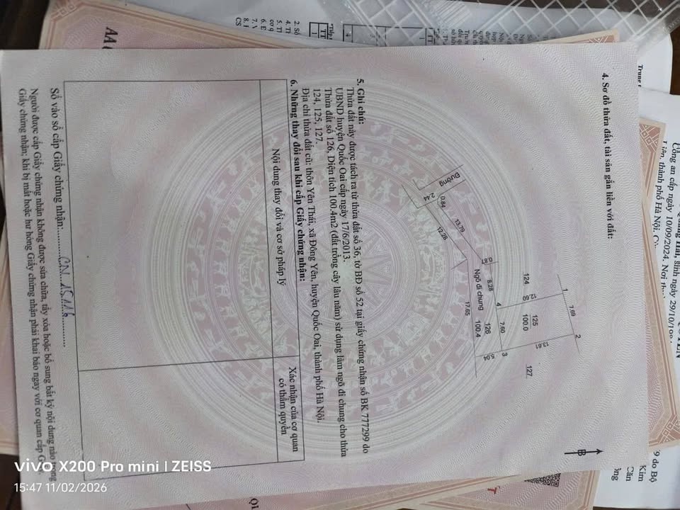 Đất nền Phú Cát Quốc Oai 100m² dưới 2 tỷ - Sổ đỏ chính chủ!