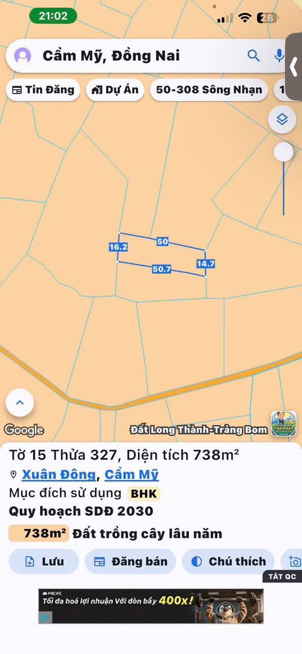 Bán Gấp Đất Vàng Cẩm Mỹ, Đồng Nai 3700m² - Sổ Đỏ Riêng