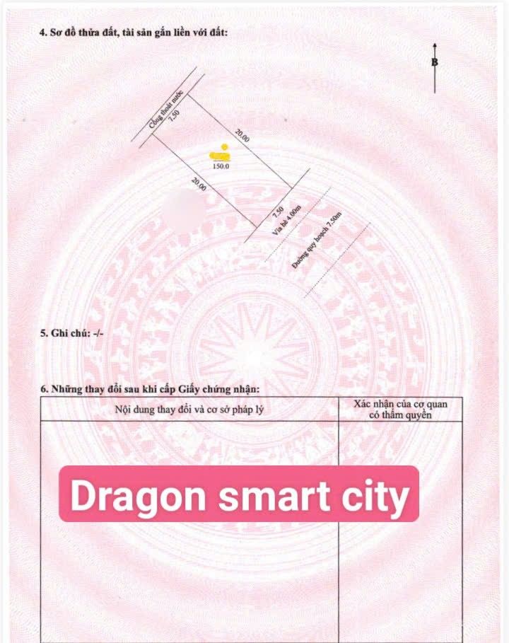 Đất nền Dragon Smart City 150m² Sổ đỏ - Giá 5.5 tỷ