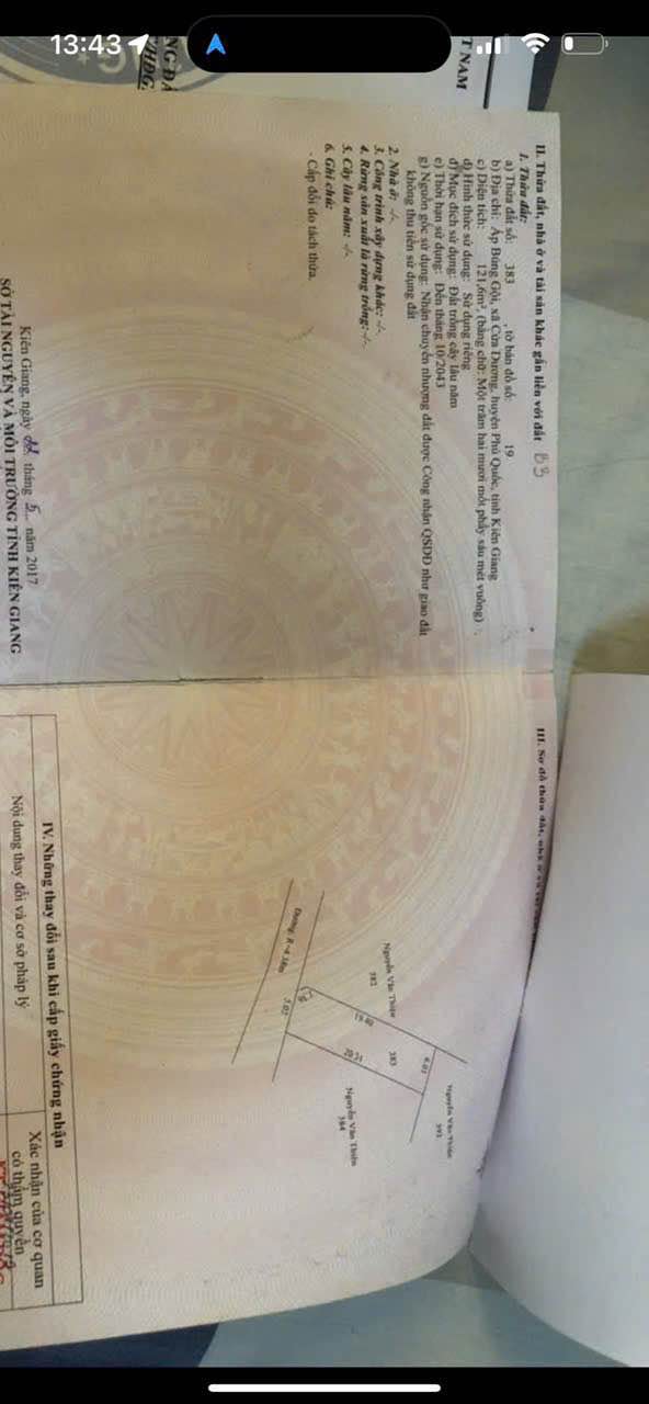 Đất Lô Góc 2 Mặt Tiền Phú Quốc - 121.6m² - Giá Lỗ 1.x Tỷ