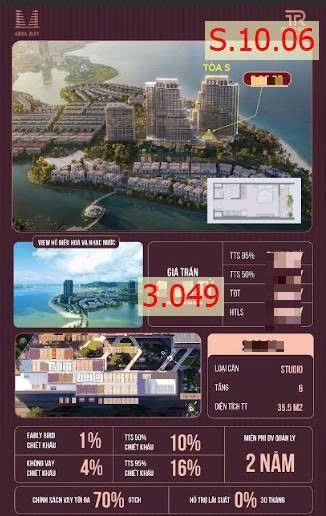 Căn hộ Studio Aria Bay Hạ Long 35m² - View Vịnh Di Sản