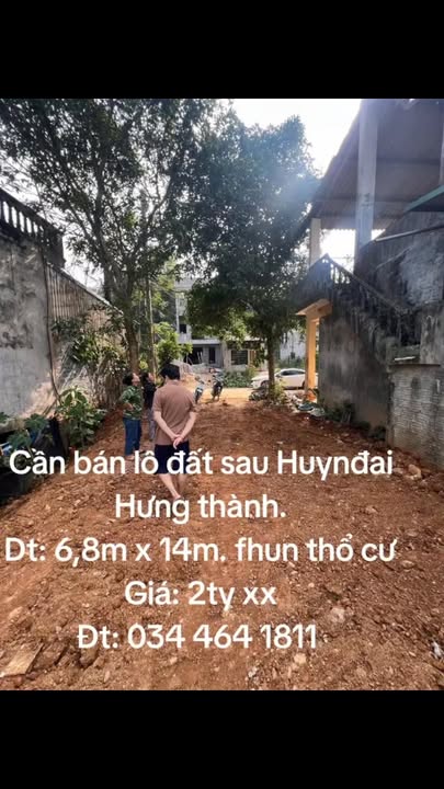 Đất nền Hưng Thành, Tuyên Quang 95m² – Sổ đỏ chính chủ!