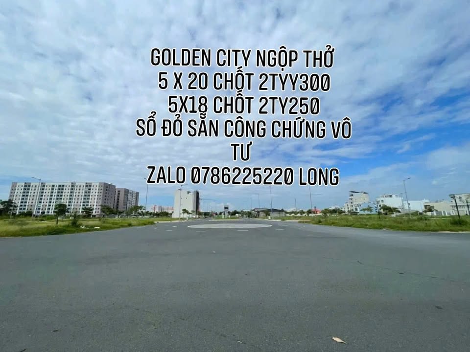 Bán Đất Nền Golden City An Giang 100m² - Sổ Đỏ Sẵn Sàng