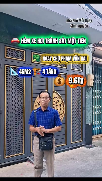 Nhà 5PN Hẻm Xe Hơi 4 Tầng Nguyễn Bặc, Tân Bình - Giá 9.6 Tỷ