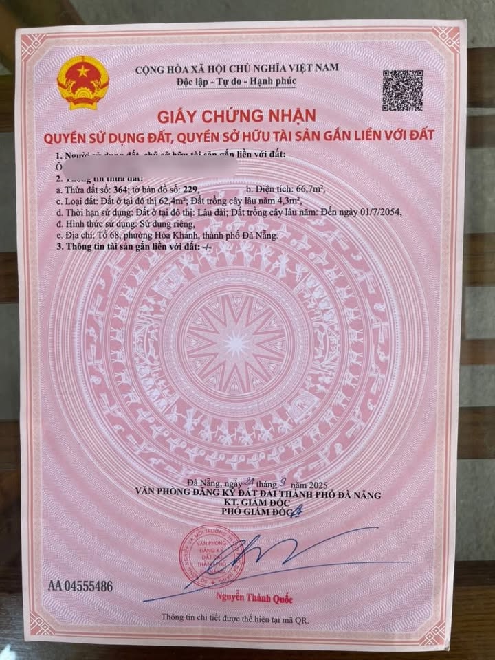 Bán đất kiệt K02 Nguyễn Như Hạnh, Liên Chiểu - 67m² Hướng Đông Nam, Giá 2.9 Tỷ