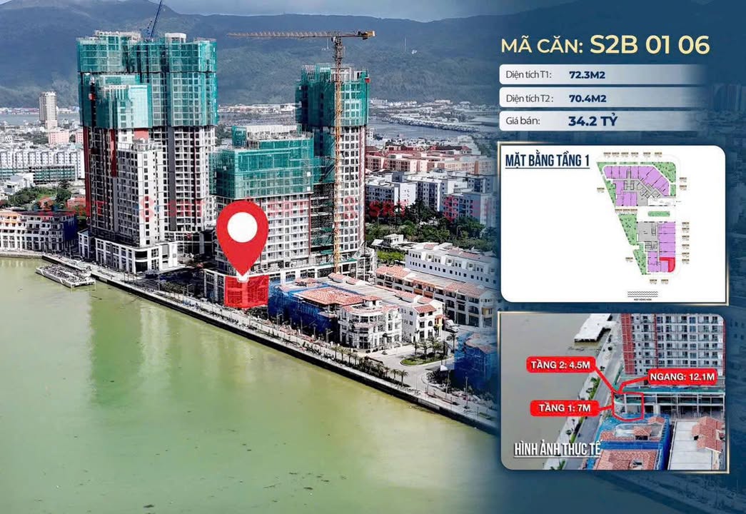 Shophouse S2B 01.06 Đà Nẵng 142.7m² - Kinh doanh ven Sông Hàn