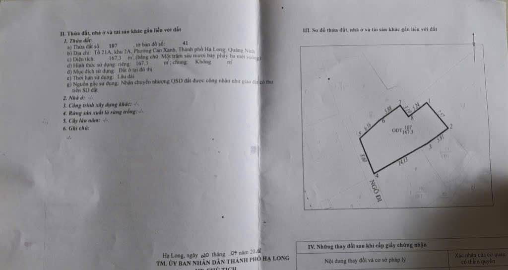Nhà 167m² đầu ngõ 10 Cao Xanh, Hạ Long - Giá 2 tỷ, Sẵn Sàng Ở Ngay