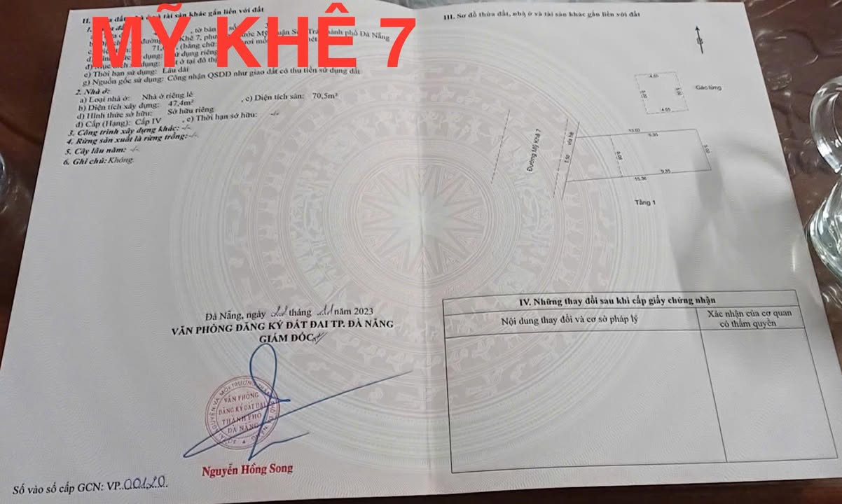 Đất nền Mỹ Khê 7 Đà Nẵng 71.5m² - Tiềm năng tăng giá vượt trội!