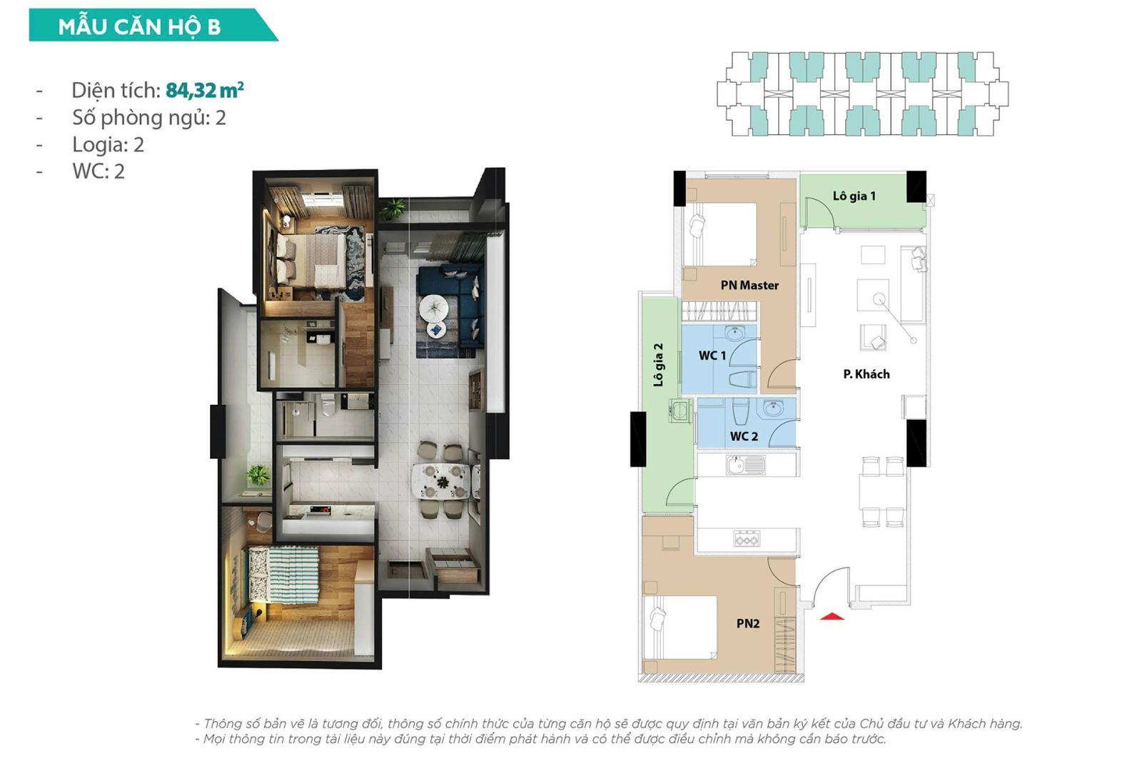 Cho thuê căn hộ Conic Boulevard 84.3m² - Tặng 5 tháng phí quản lý
