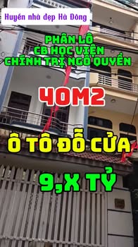 Bán nhà phố Ngô Quyền Hà Đông 40m² hơn 9 tỷ - Ô tô đỗ cửa!