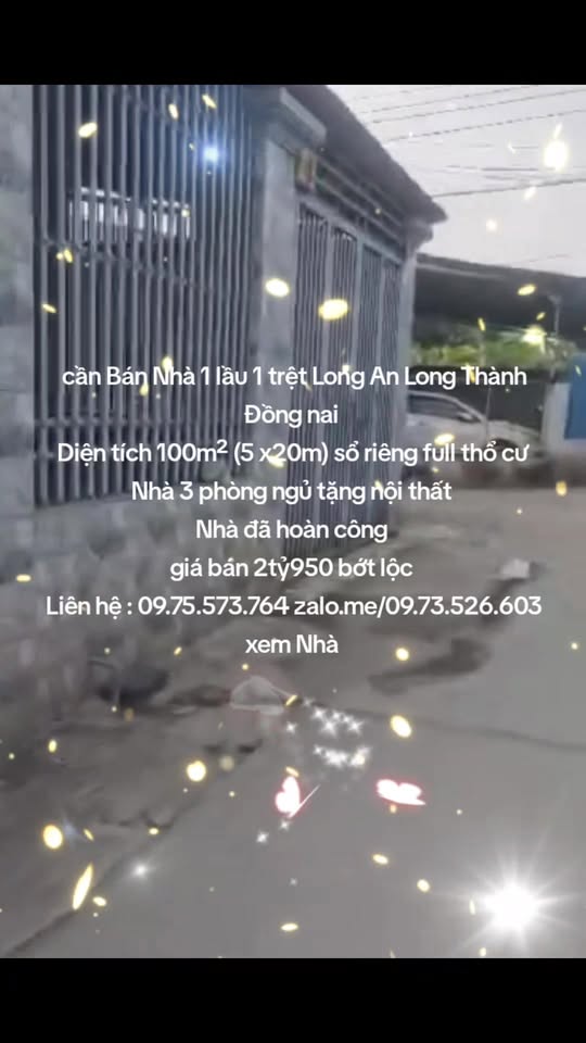 Nhà 2 Tầng Long Thành, Đồng Nai - 100m² Sổ Hồng Riêng, Gần Sân Bay