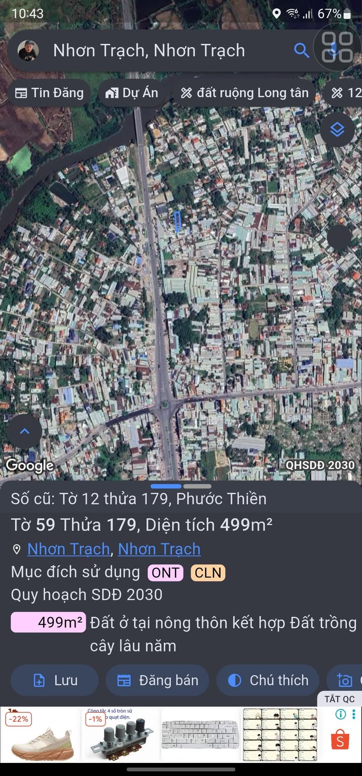 Bán Gấp Nhà Vườn 500m² Phước Thiền, Nhơn Trạch - Giá Tốt