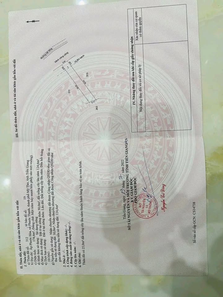 Bán đất Mỹ Tho 175m² giá 590 triệu - Sổ đỏ chính chủ bán gấp