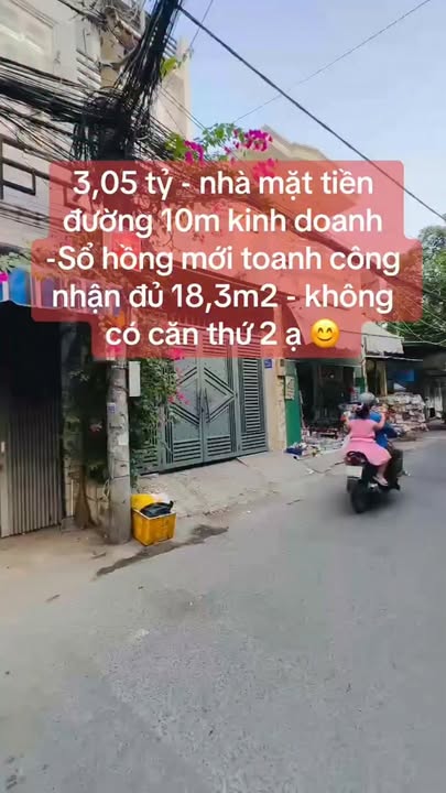 Nhà Mặt Tiền Kinh Doanh Đường Số 6 Hiệp Bình - 17m² - Sổ Hồng Riêng