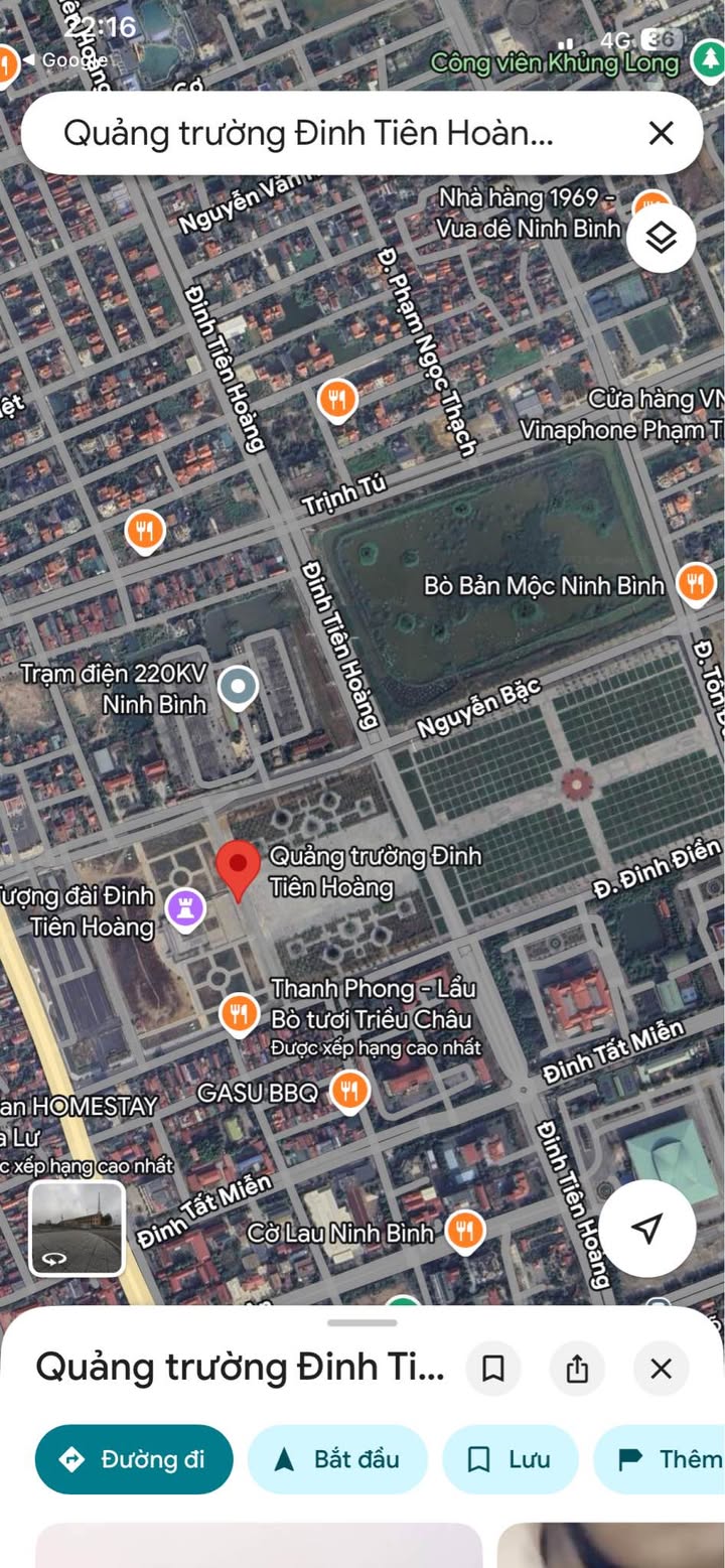 Đất Vàng Ninh Bình - Mặt Tiền Đinh Tiên Hoàng 1677m² Thổ Cư - Cơ Hội Vàng Đầu Tư