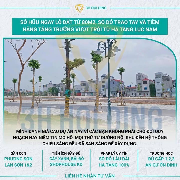 Đất nền Phương Sơn, Lục Nam 80m² - Tiềm năng tăng giá tốt