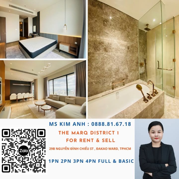 Căn hộ The Marq Quận 7 72m² - Full nội thất cao cấp, sẵn sàng ở!