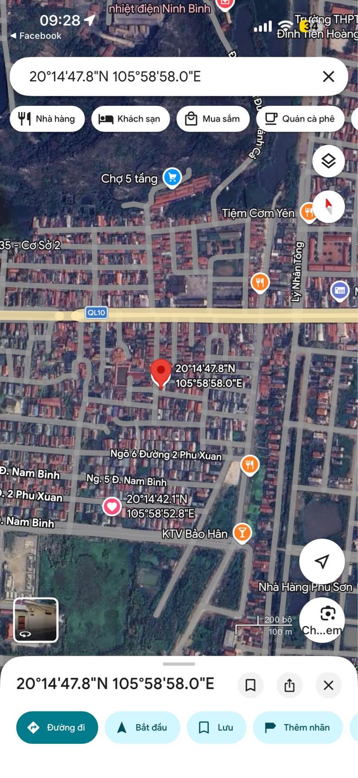 Đất nền Phố Phong Sơn, Hoa Lư - 42m² Hướng Tây, Đường ô tô tránh