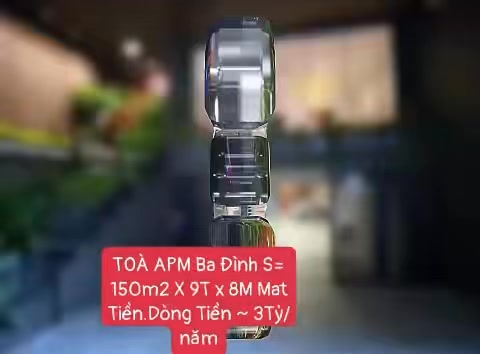 Tòa APM Liễu Giai 9 tầng - 91.5 tỷ - Doanh thu 2.4 tỷ/năm