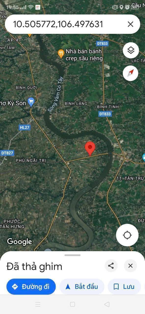 Bán Gấp Đất Mặt Tiền Tỉnh Lộ 827D, Châu Thành, Long An - 3000m² Giá 7.5 Tỷ