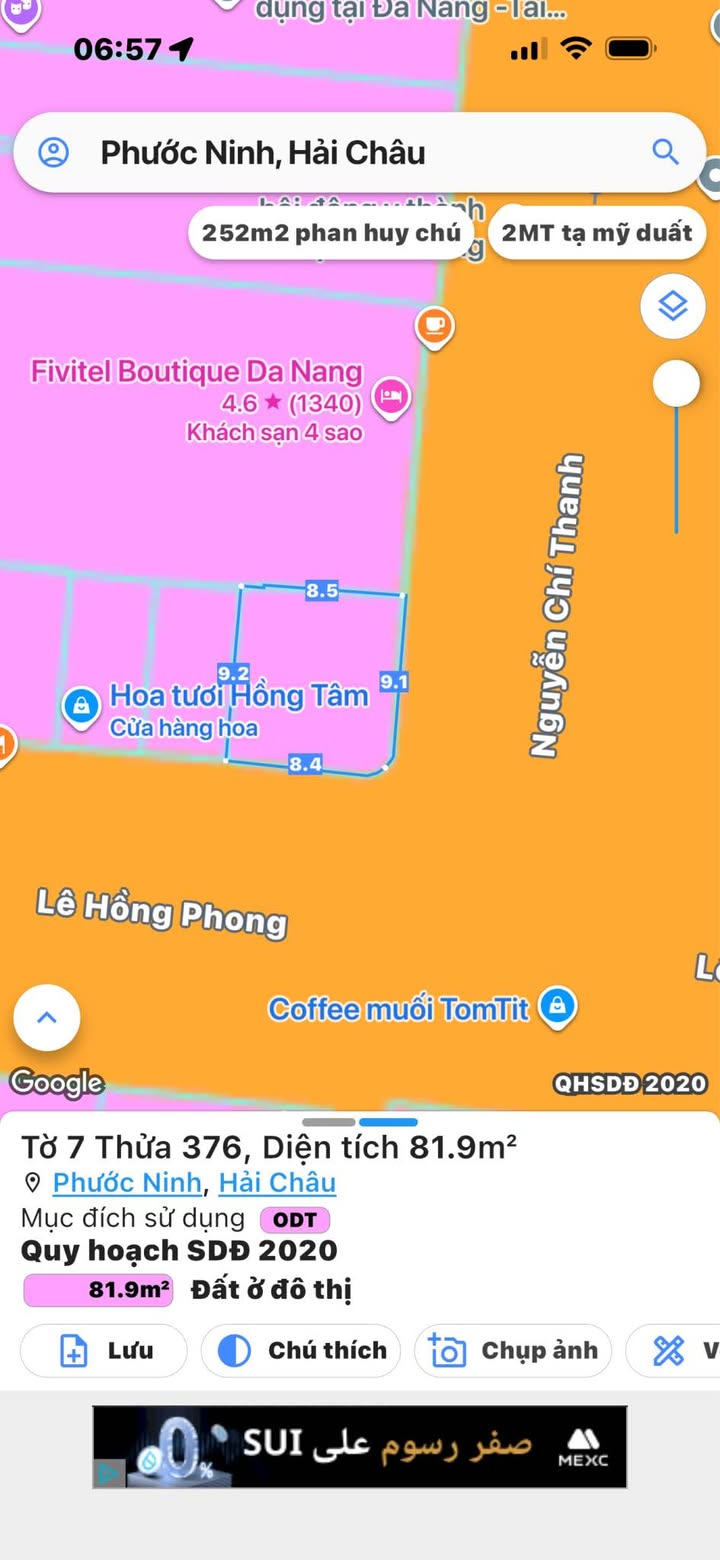 Nhà 4 Tầng Góc 2MT Lê Hồng Phong - Nguyễn Chí Thanh, Đà Nẵng - 82m²