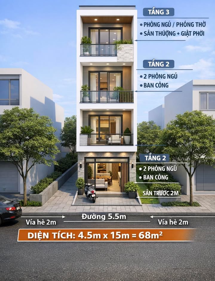 Nhà Mặt Tiền Nguyễn Chế Nghĩa, Sơn Trà - 68m² Sẵn Sàng Kinh Doanh