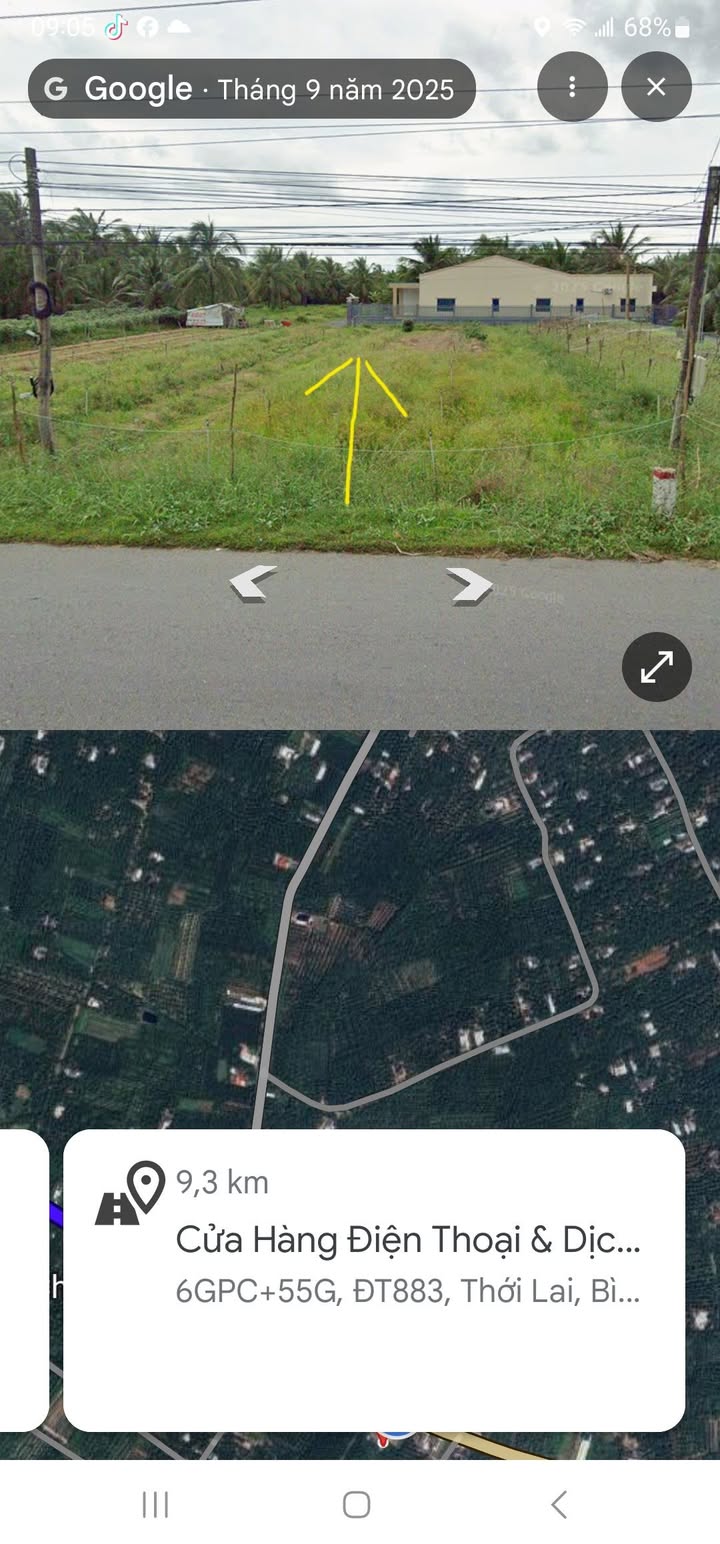 Đất nền Thới Lai, Bình Đại 140m² giá 350 triệu - Đường to ô tô