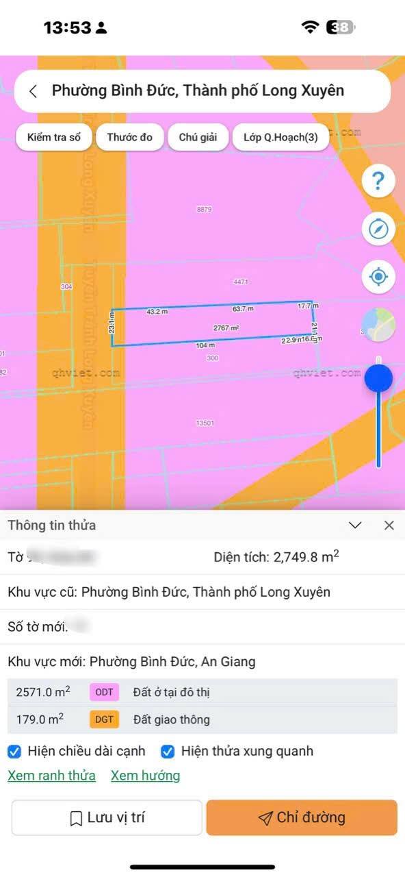 Đất nền Long Xuyên, An Giang 2750m² - Mặt tiền kinh doanh đắc địa!