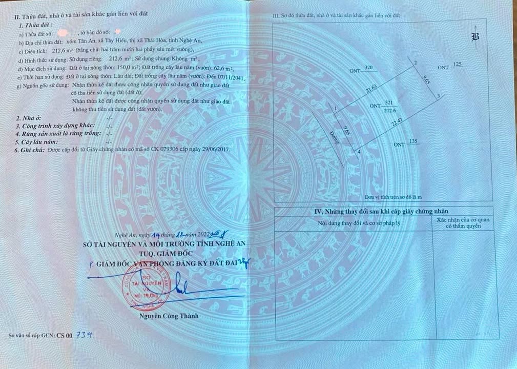 Bán Gấp Đất Vàng Khối Tân An, Thái Hòa - 220m² Giá Chỉ 8xx Triệu